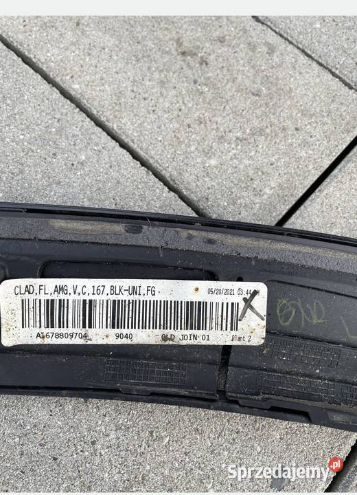 Listwa do błotnika lewa Mercedes Benz GLE Rok produkcji 2021