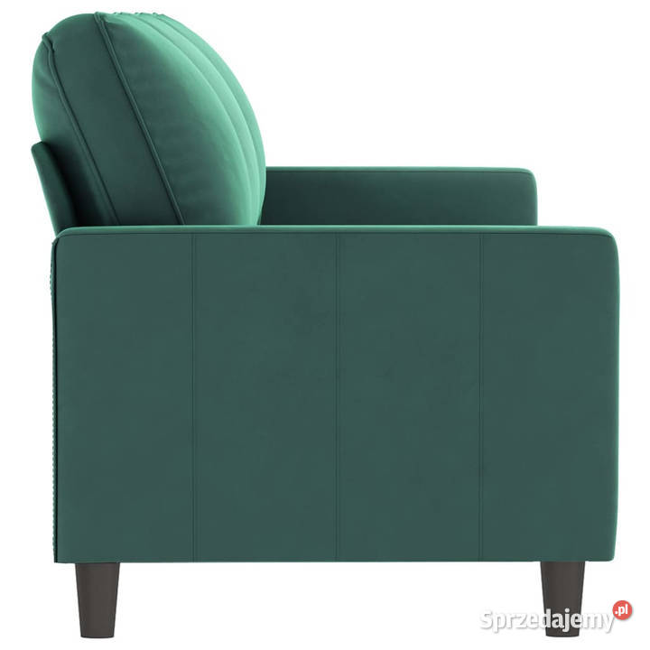 Sofa 3osobowa ciemnozielony 180 obita aksamitem mazowieckie Warszawa