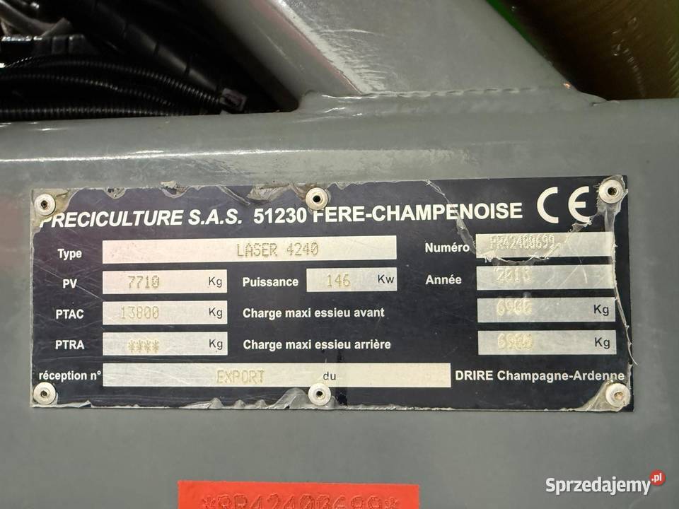 Opryskiwacz samojezdny Tecnoma Laser 4220 36m Nowa Ruda