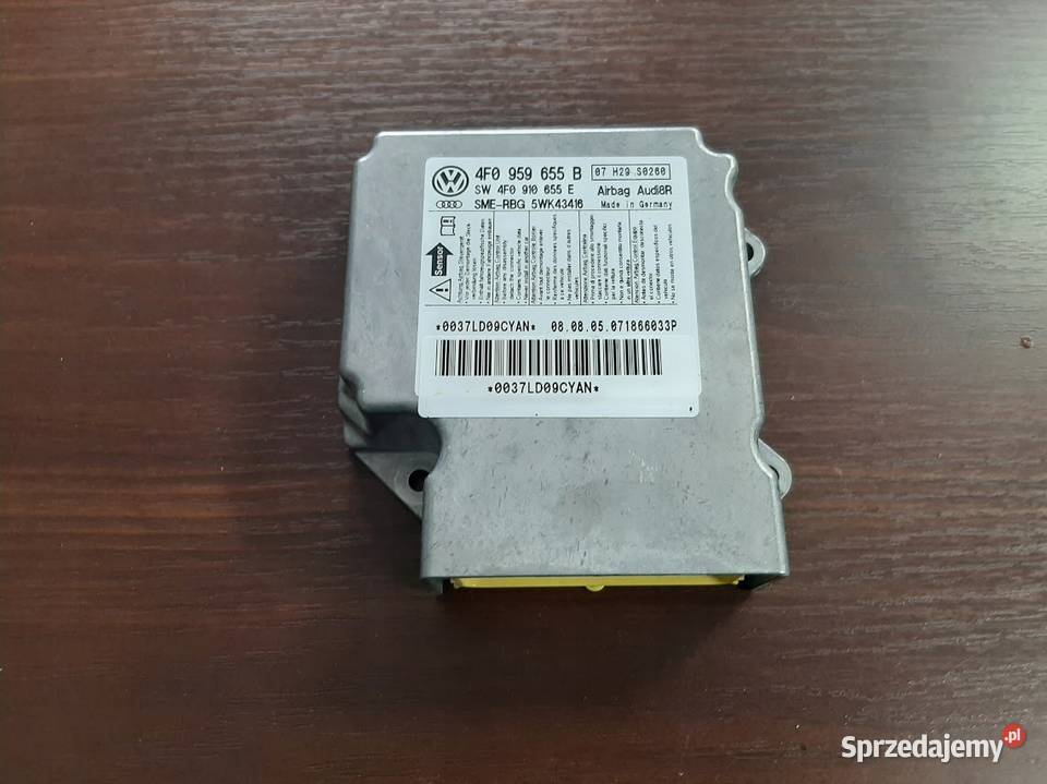 Sterownik Airbag Audi A6 C6 4F0959655B Wysyłka osobowe lubelskie Kawka