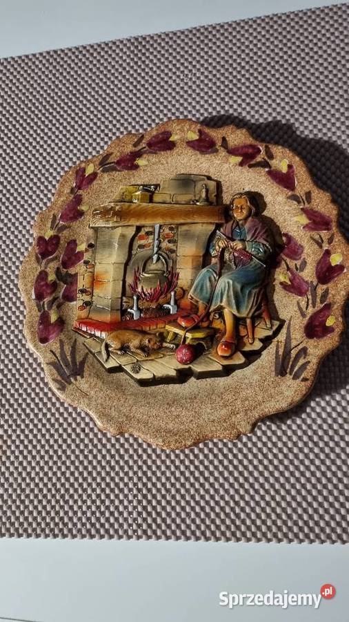 Talerz Dekoracyjny Ozdobny wielkopolskie Wola Podłężna