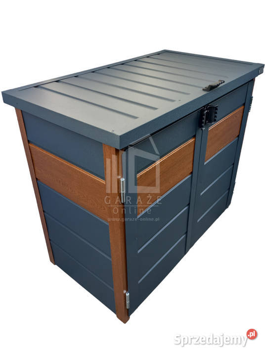 wiata śmietnikowa obudowa kubłów 120x65x110 Gryfice