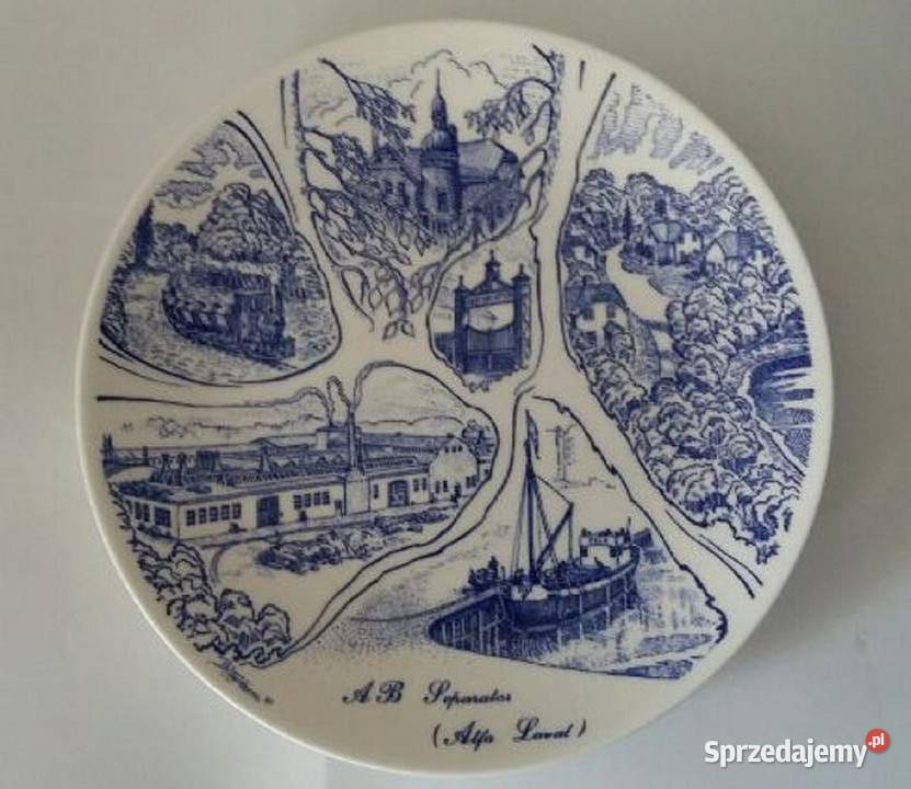 Talerz Kolekcjonerski2 GUSTAVSBERG Szwecja 1981 pomorskie Gdańsk sprzedam