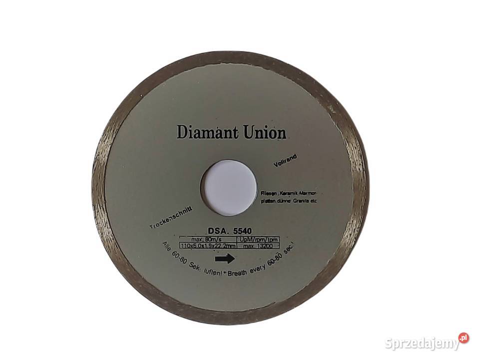 Tarcza diamentowa ciągła do glazury Diamant Rybnik