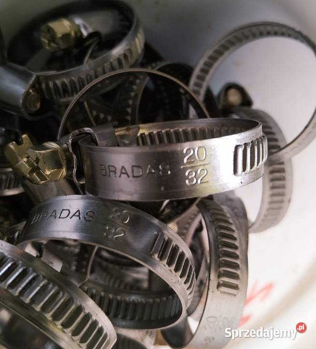 Opaski zaciskowe 2032 skręcane Bradas 35 sztuk