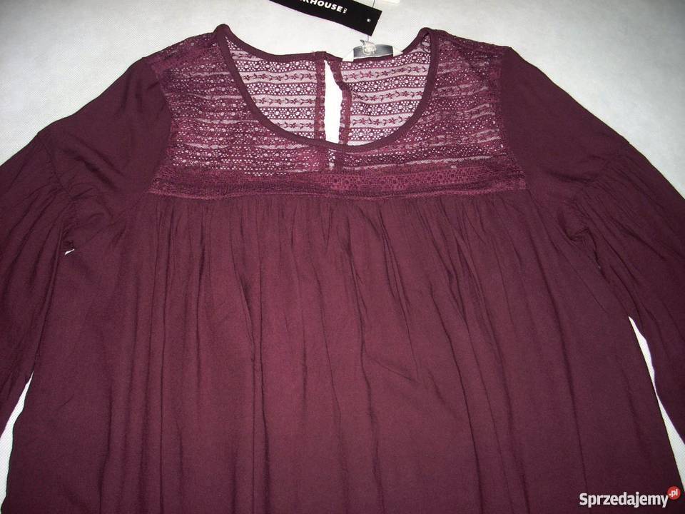 CA luźna sukienka KORONKA marszczenia NOWA L Rozmiar 40(L) Nowy Sącz