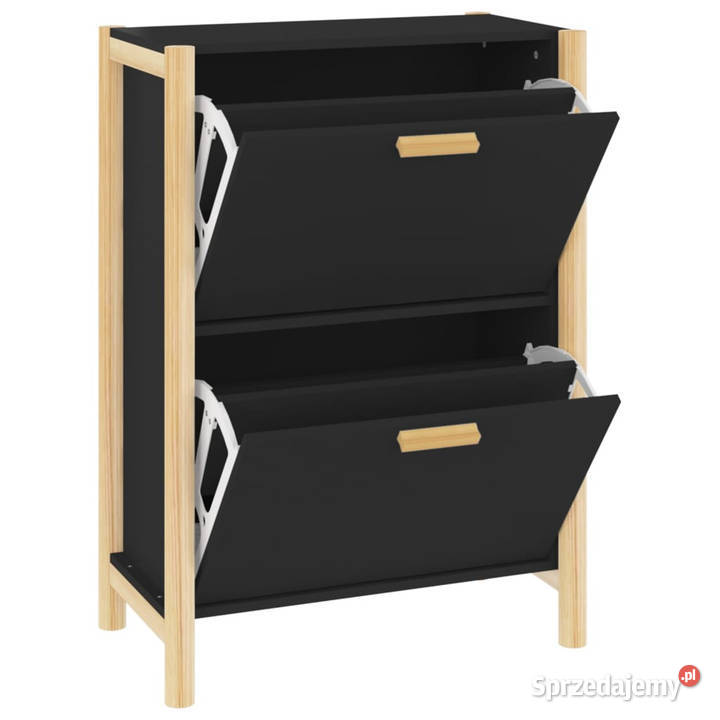 Szafka na buty czarna 575x33x80 materiał Warszawa
