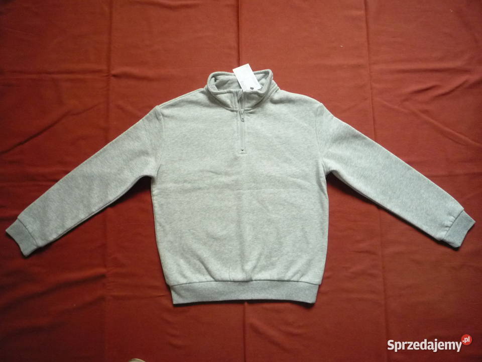 HM 140 Szara Bluza Dresowa z meszkiem Szczecin