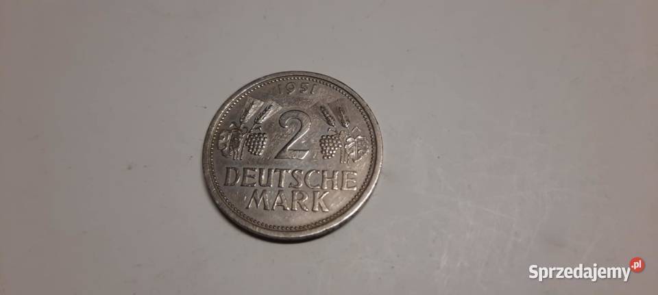moneta Niemcy 2 marki 1951rJ K50 Warszawa