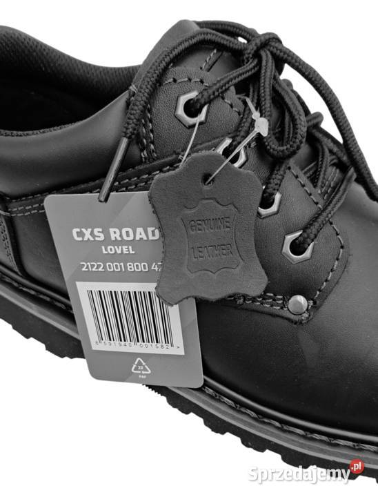 Skórzane czarne półbuty CXS Road Lovel r 43 dolnośląskie Kamienna Góra