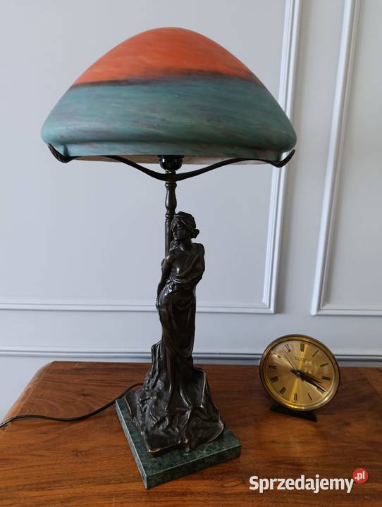 Lampa gabinetowa secesyjna Art Nouveau Deco E