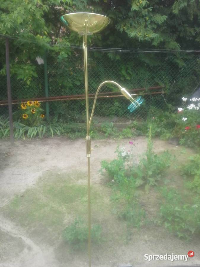 Złota podwójna lampa ze ściemniaczem Warszawa