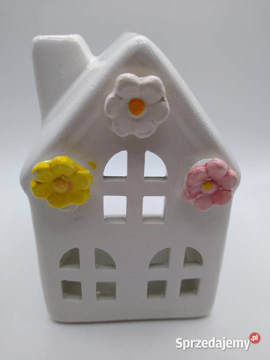 Domek na tealight Ceramika Wiosna Ozdoba pomorskie Gdańsk sprzedam