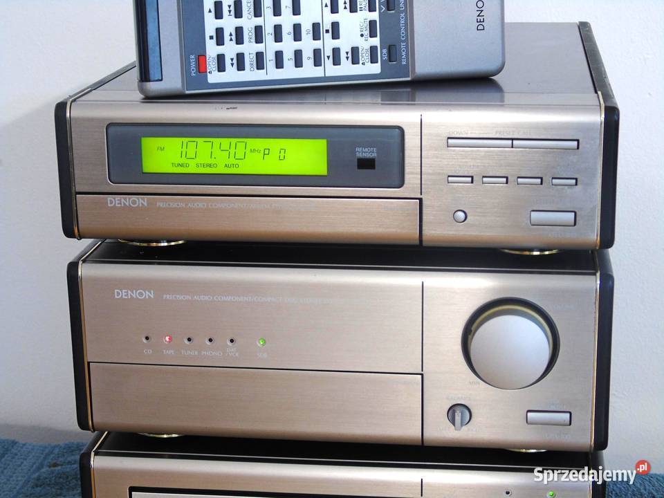 Wieża Denon pilot Wzmacniacz Radio CD Mag AUX Jasło