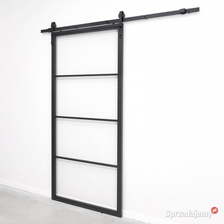 Drzwi przesuwne szklane loftowe VOBI 210cm Chmielnik