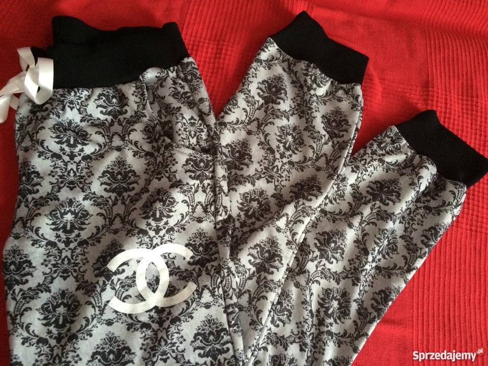 Czarno biały komplet dresowy Coco Chanel łódzkie
