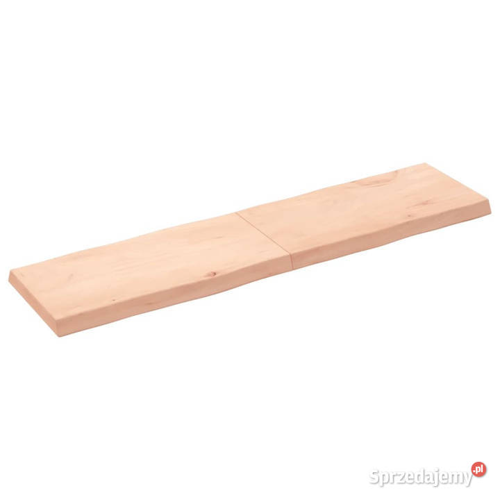 Blat stołu 160x40x26 surowy lity dąb naturalną