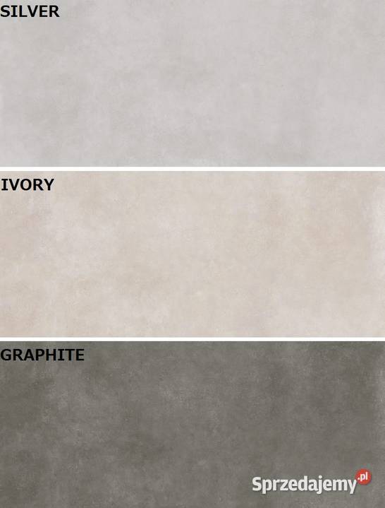 Gres 120280 concrete silver ivory graphite Gorzów Wielkopolski