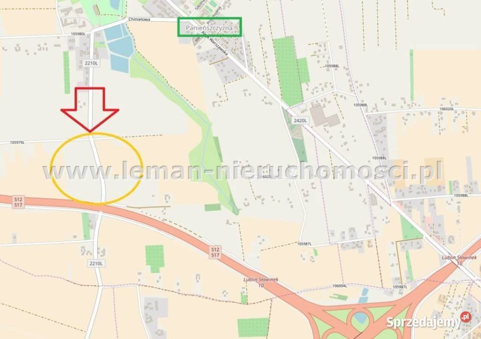 Działka 1453m2 Panieńszczyzna gaz Grunty i działki lubelskie