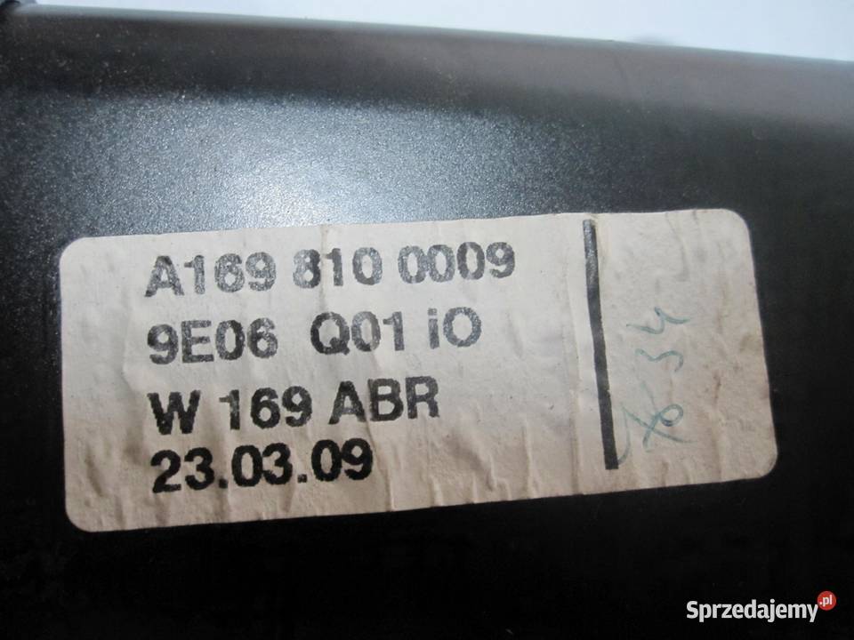 MERCEDES W169 LIFT 09r roleta bagażnika świętokrzyskie