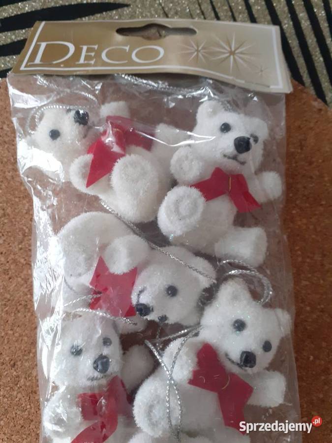 zawieszki białe misie 6