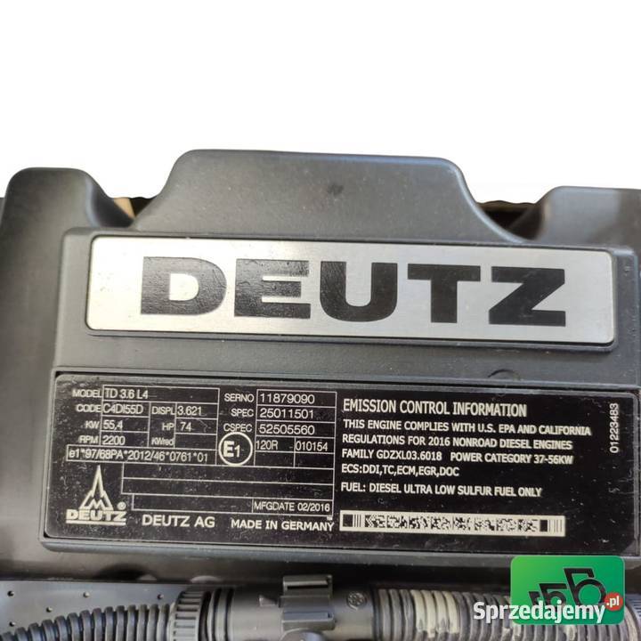Silnik Deutz TD 36 L4 Manitou MT 1033 Silnik i osprzęt Wilkowo