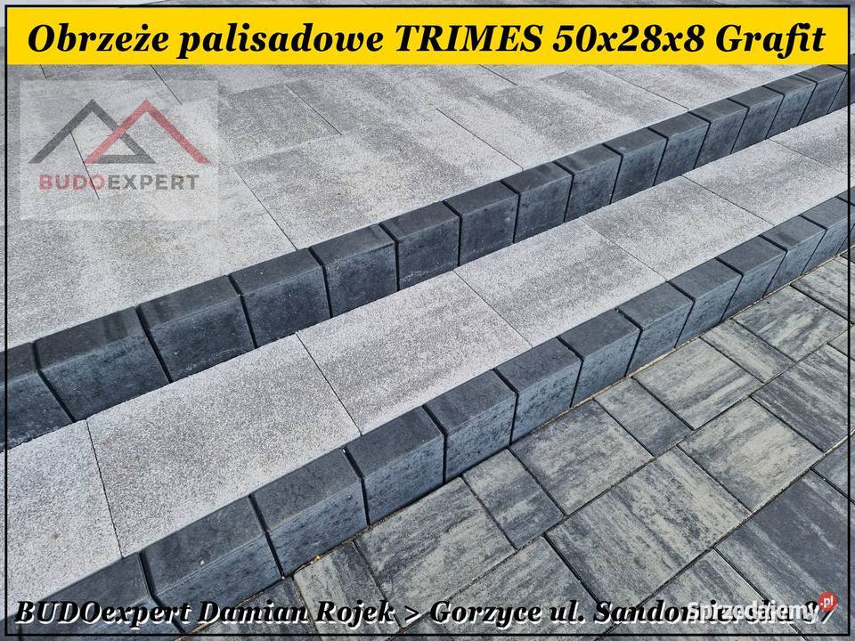 Obrzeże palisadowe TRIMES palisada betonowa podkarpackie Gorzyce