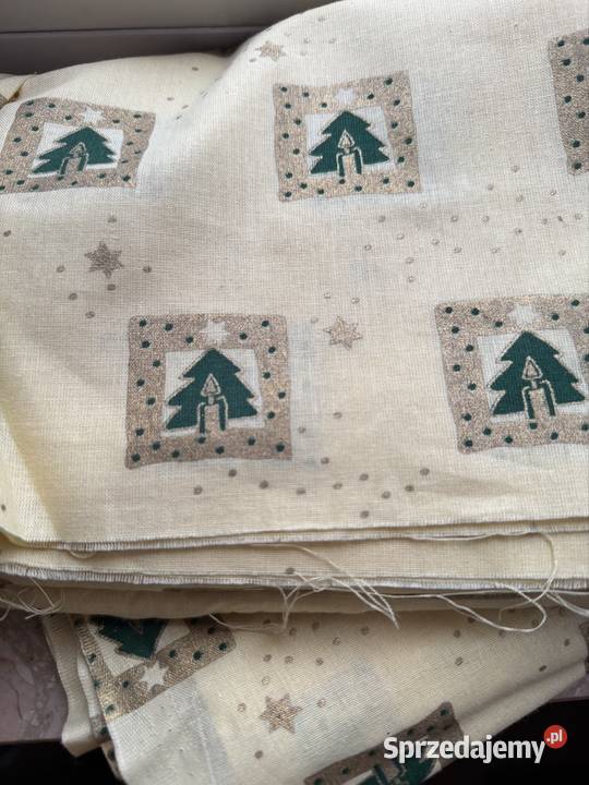 Materiał na obrus świąteczny Mielec sprzedam