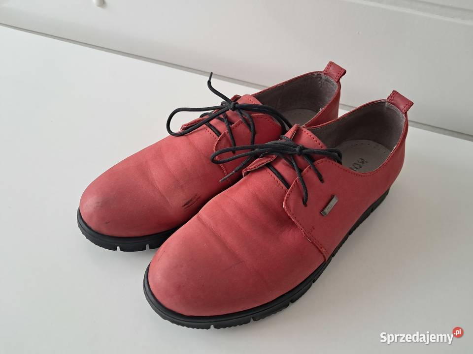 Buty damskie półbuty czerwone Koher do Kraków