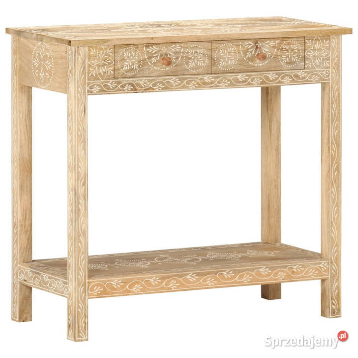 Stolik konsola 80x35x74 lite drewno mango Warszawa