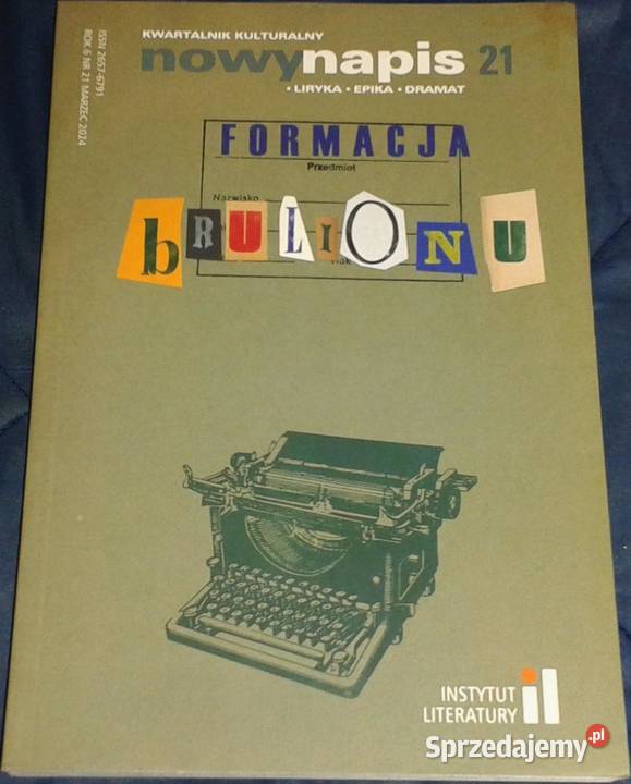 Nowy Napis Liryka epika dramat 21marzec 2024 Chełm sprzedam