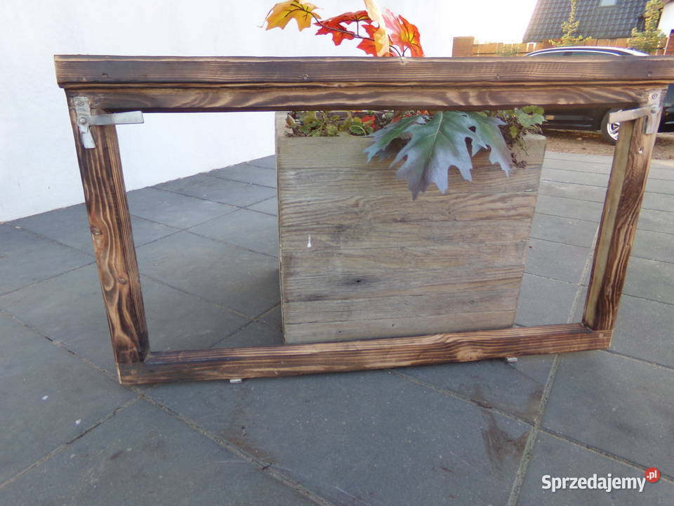 Stare okno rama okienna retro loft lustro Ełk