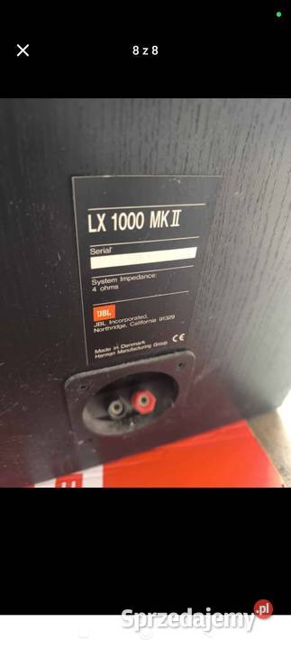JBL LX 1000 MK II kolumny 26 500w 4 ohm podkarpackie Braciejowa