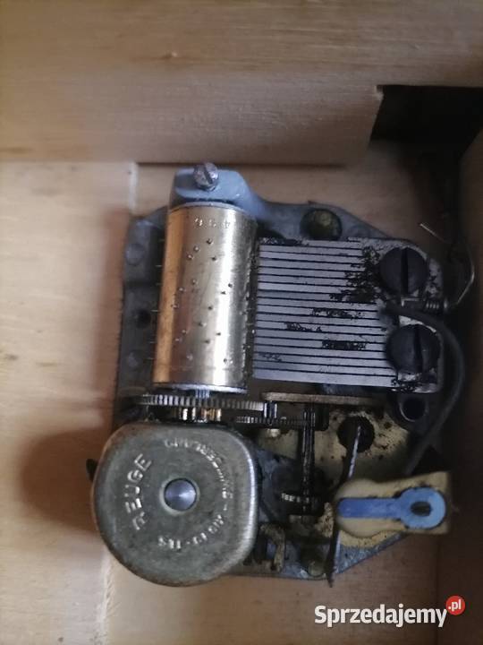 Stara szkatułka z pozytywką Szwajcaria Kraków