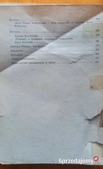 Literatura Polska 19181939 Matuszewski 1970 Małkinia Górna