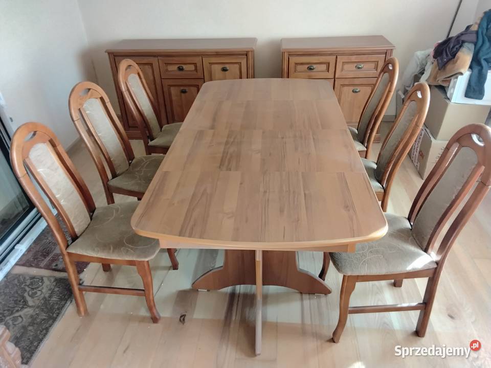Komody ze stołem i krzesłami pomorskie Ełganowo