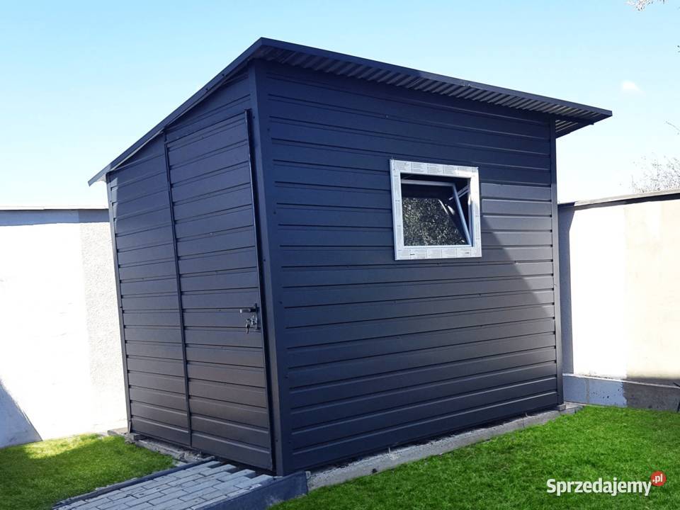 Domek ogrodowy 2227 m ciemny grafit matowy