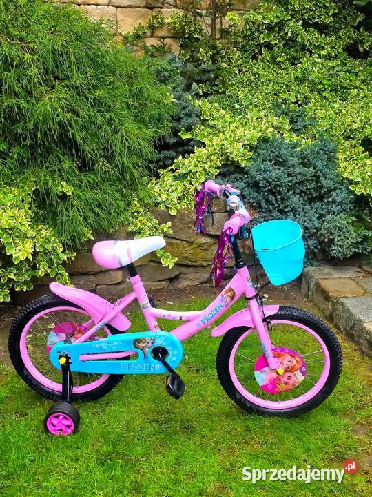 399 Rower 16 różowy Elza Frozen śląskie Zabrze sprzedam