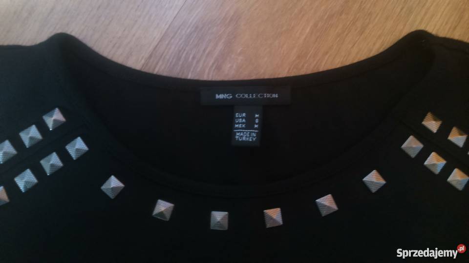 Bluzka z baskinką i ćwiekami MANGO rozmiar 38 Mszana Dolna