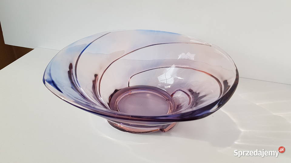 Misa miska Wir Młynek Ząbkowice kolorowe szkło Dąbrowa Górnicza