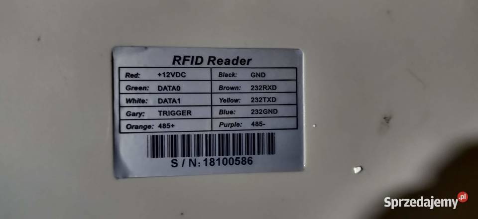 UHF Czytnik RFID AOSID0702 zasięg do 6m RS232 Tokarnia