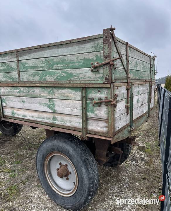 Przyczepa drewniana sztywna Nowe opony Łachów