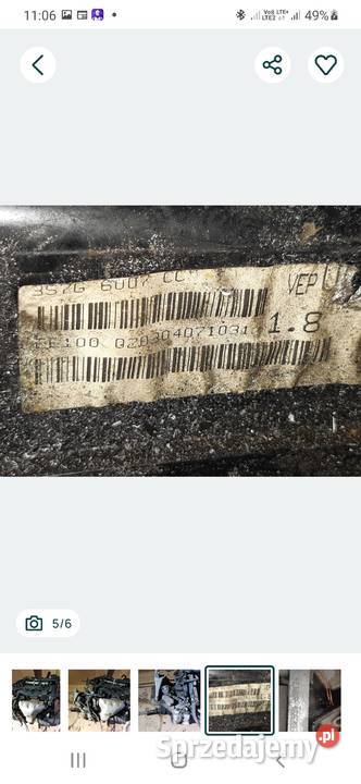 Mondeo MK3 18 125 Silnik CHBA Mińsk Mazowiecki