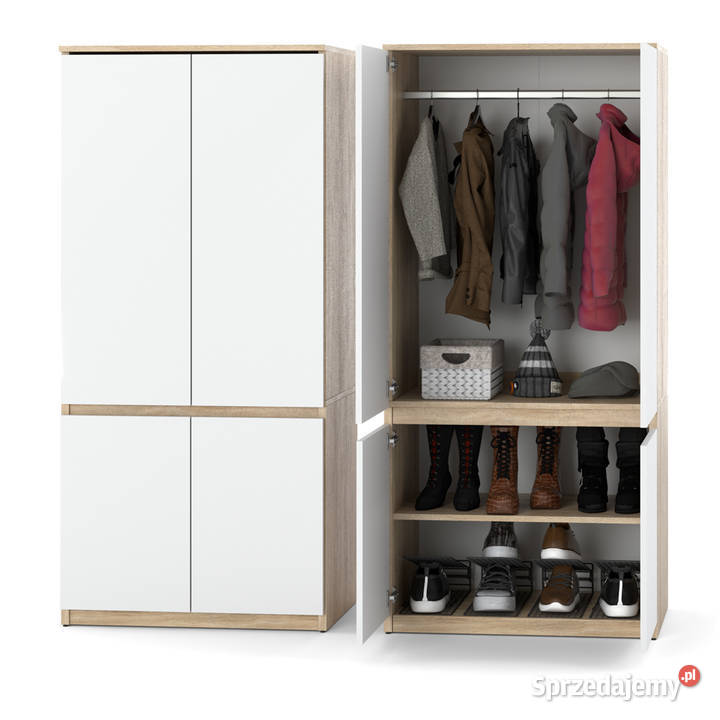 Szafa Garderoba Z Półkami Drążkiem Nowoczesna 80 80cm Elbląg sprzedam