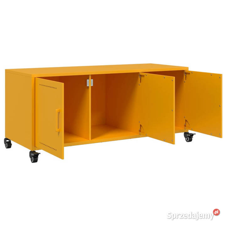 Szafka RTV musztardowa 1005x39x435 stal WM846647 Warszawa