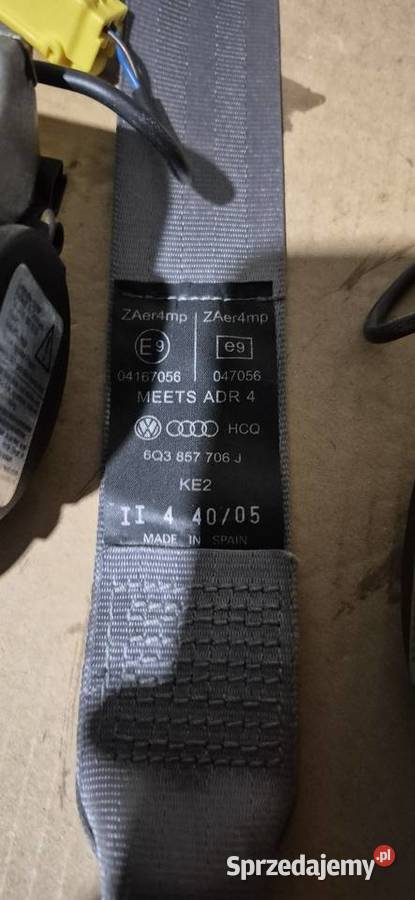 Pasy bezpieczeństwa przód Vw Polo 9N komplet pomorskie Słupsk