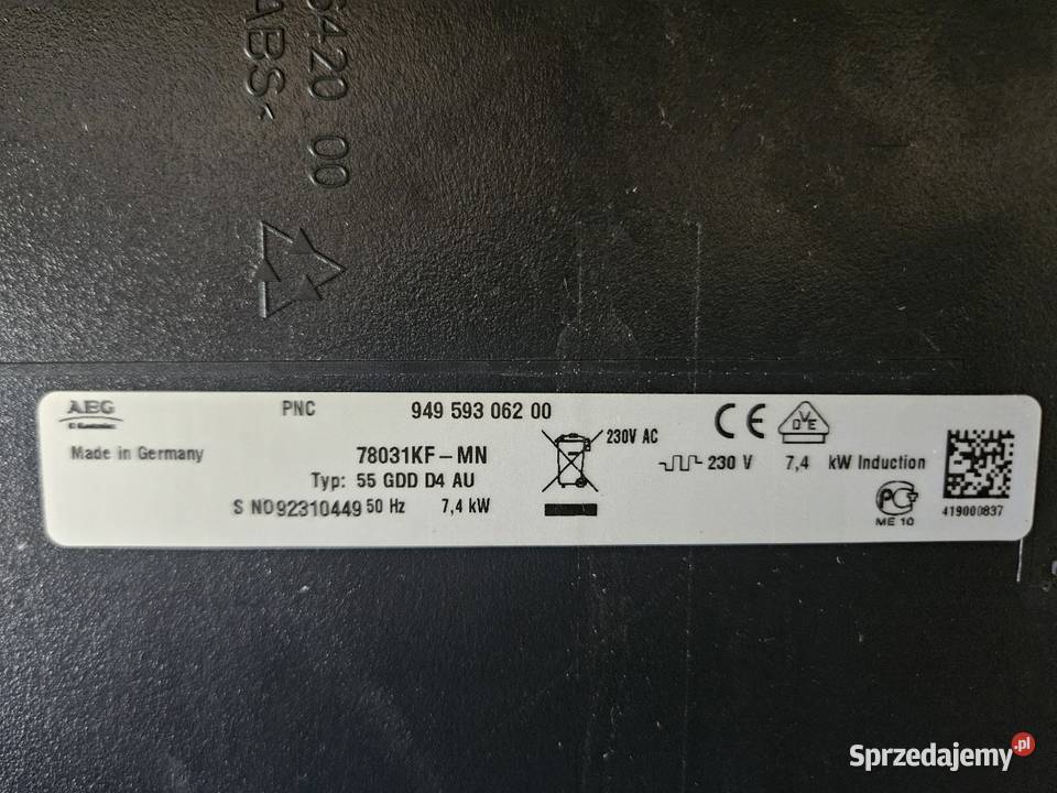 Płyta indukcyjna AEG 78031KFMN Parczew