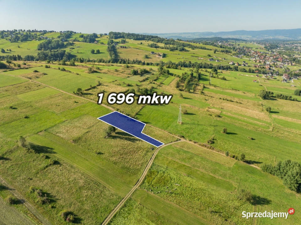Działka z WZ pod zabudowę zagrodową Biały Sprzedaż Biały Dunajec sprzedam