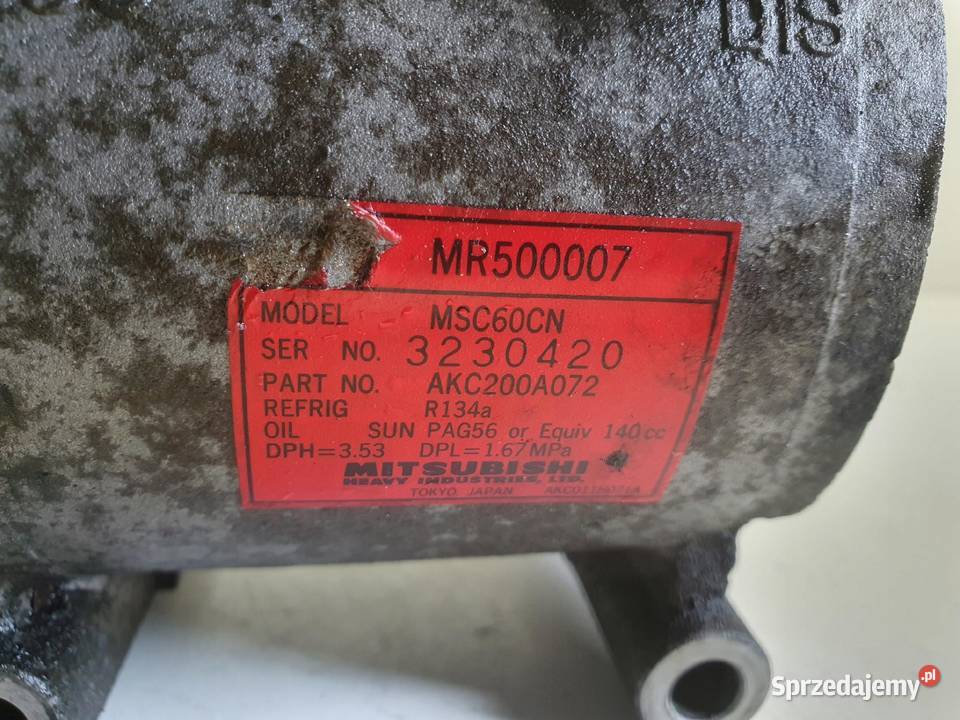 Space Star 16 16V SPRĘŻARKA KLIMATYCZACJI Janów