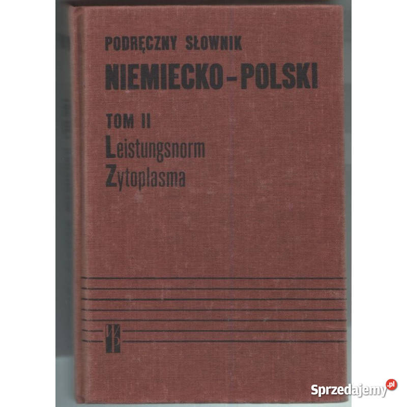 Podręczny słownik niemiecko polski Tom II słowniki dolnośląskie Świdnica